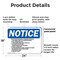 Signmission End Of Week Shutdown Flammable Material OSHA Notice Sign, Plastic, 24in W x 18in L, 2PK OS-2PACK-NS-P-1824-L-12039 - alternate 5
